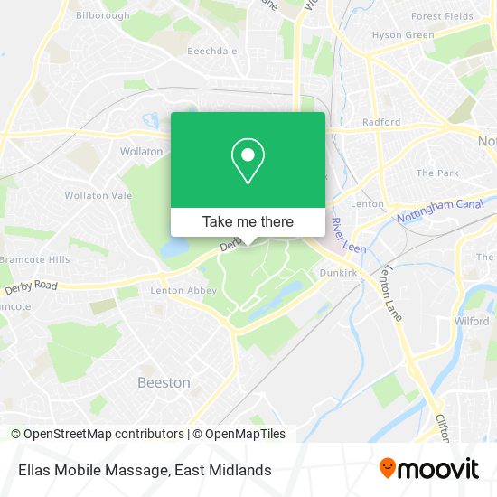 Ellas Mobile Massage map