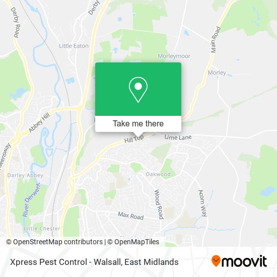 Xpress Pest Control - Walsall map