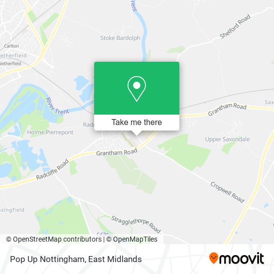 Pop Up Nottingham map