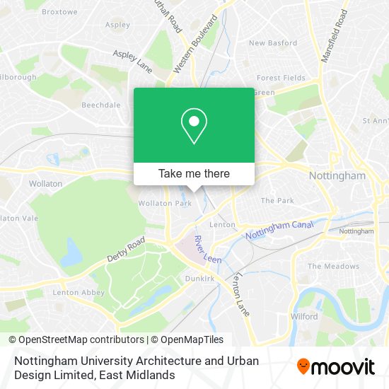 Nottingham University Architecture and Urban Design Limited map