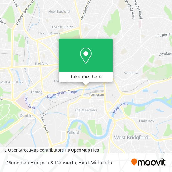 Munchies Burgers & Desserts map