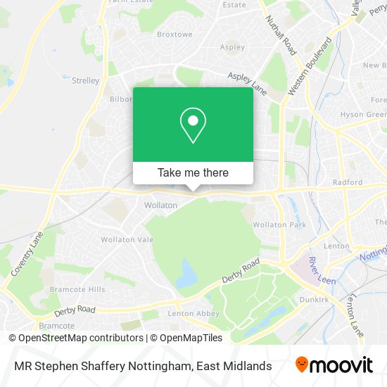 MR Stephen Shaffery Nottingham map