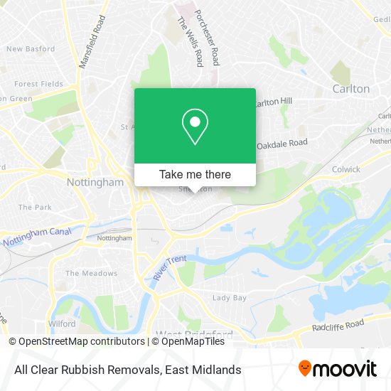 All Clear Rubbish Removals map