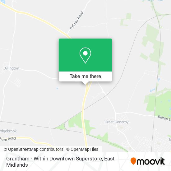 Grantham - Within Downtown Superstore map