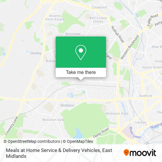Meals at Home Service & Delivery Vehicles map