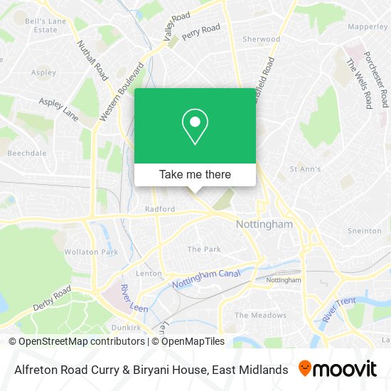 Alfreton Road Curry & Biryani House map