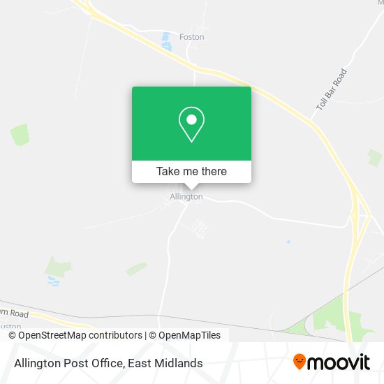 Allington Post Office map