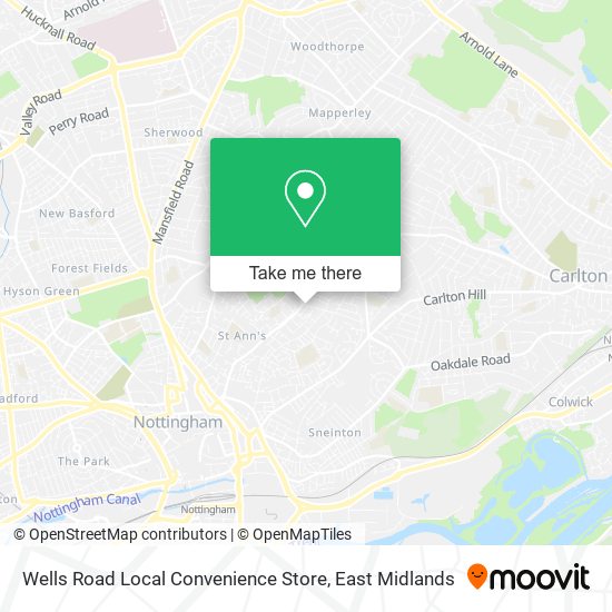 Wells Road Local Convenience Store map