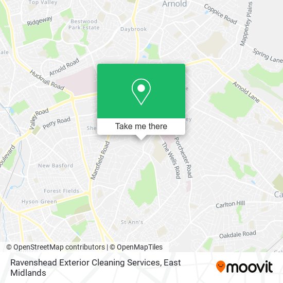 Ravenshead Exterior Cleaning Services map