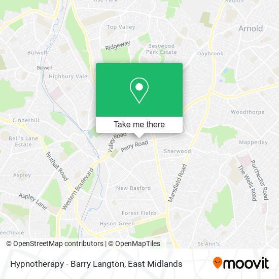Hypnotherapy - Barry Langton map