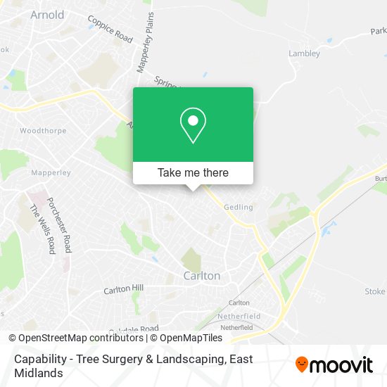 Capability - Tree Surgery & Landscaping map