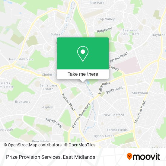 Prize Provision Services map