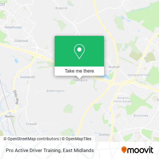 Pro Active Driver Training map