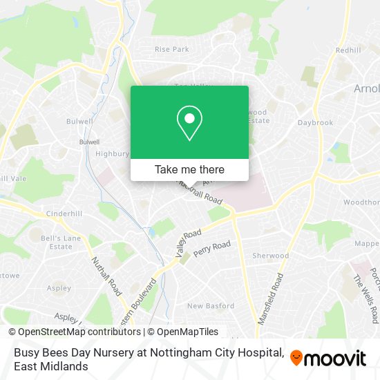 Busy Bees Day Nursery at Nottingham City Hospital map