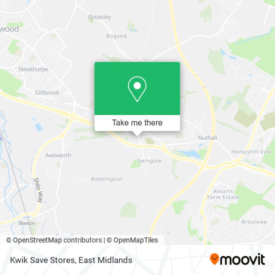 Kwik Save Stores map