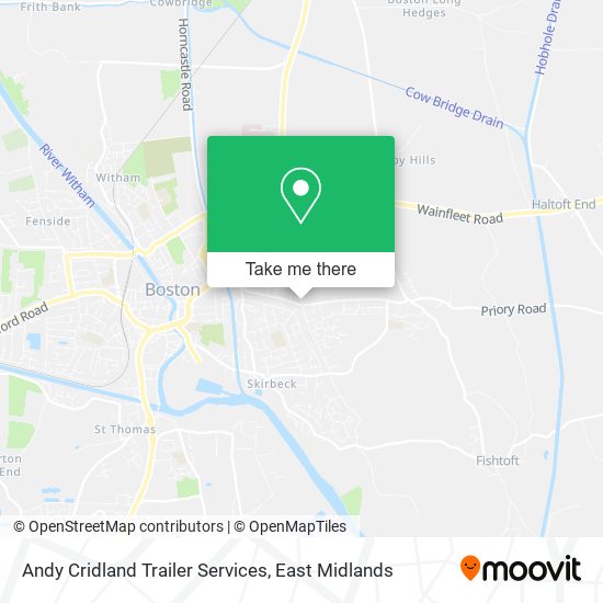 Andy Cridland Trailer Services map