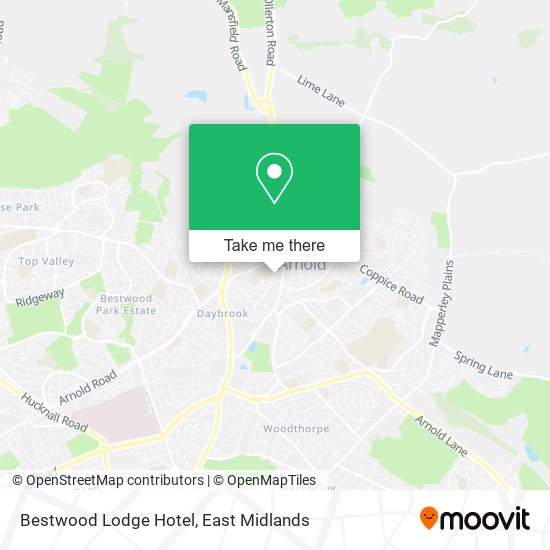 Bestwood Lodge Hotel map