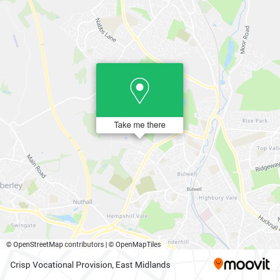 Crisp Vocational Provision map