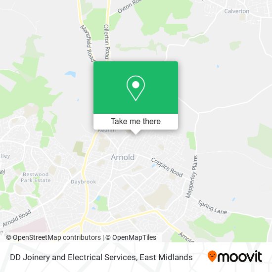 DD Joinery and Electrical Services map