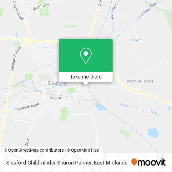 Sleaford Childminder Sharon Palmer map