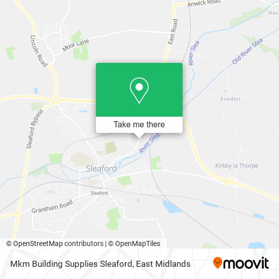 Mkm Building Supplies Sleaford map