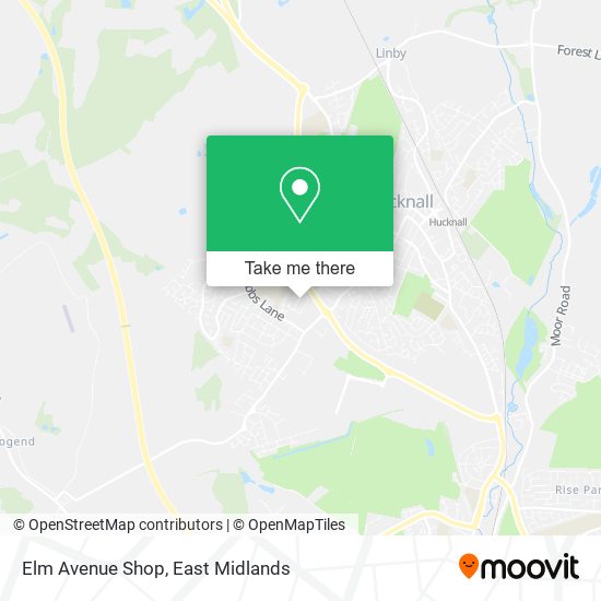 Elm Avenue Shop map