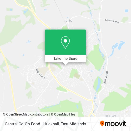 Central Co-Op Food - Hucknall map