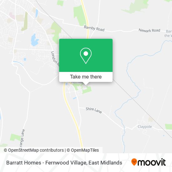 Barratt Homes - Fernwood Village map