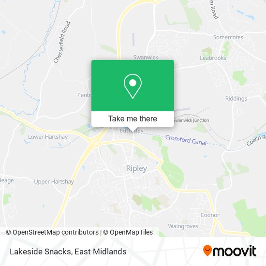 Lakeside Snacks map