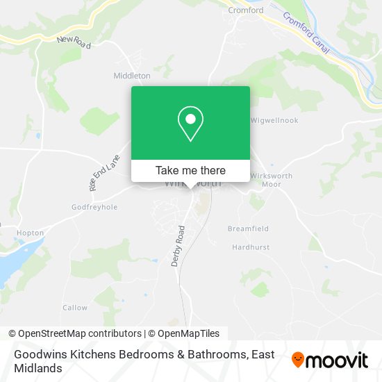 Goodwins Kitchens Bedrooms & Bathrooms map