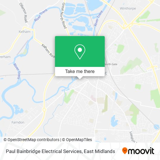 Paul Bainbridge Electrical Services map