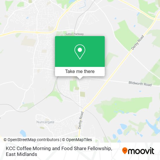 KCC Coffee Morning and Food Share Fellowship map