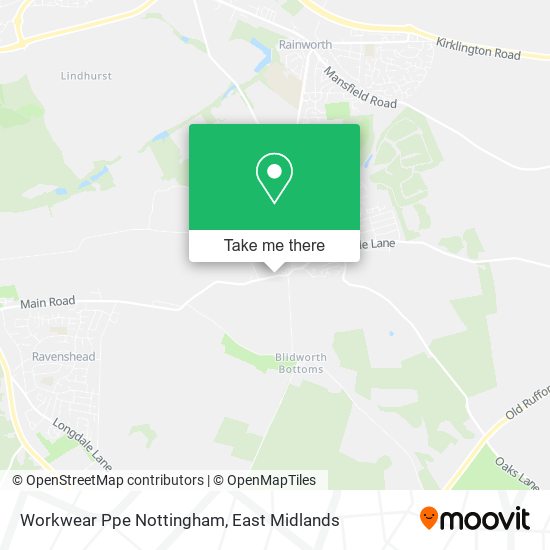 Workwear Ppe Nottingham map