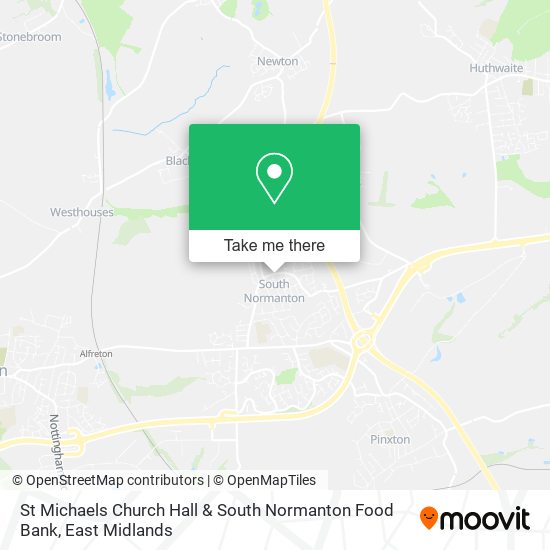 St Michaels Church Hall & South Normanton Food Bank map