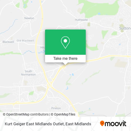 Kurt Geiger East Midlands Outlet map