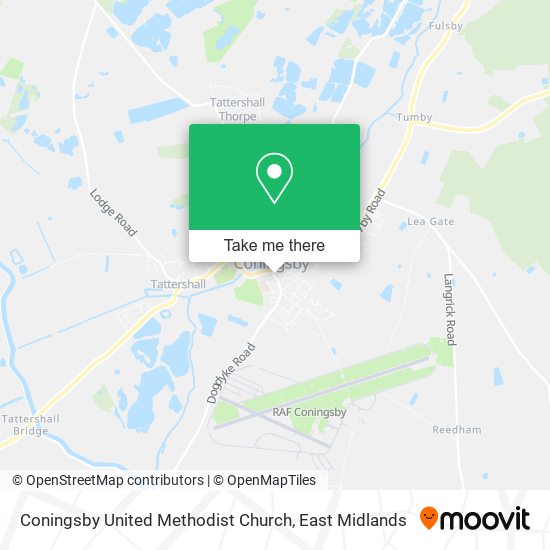Coningsby United Methodist Church map