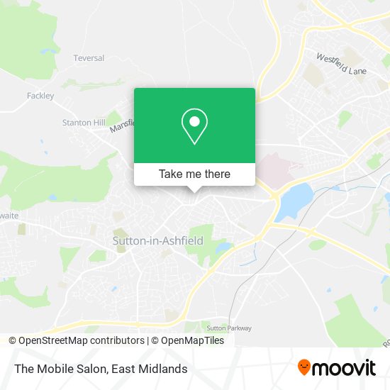 The Mobile Salon map