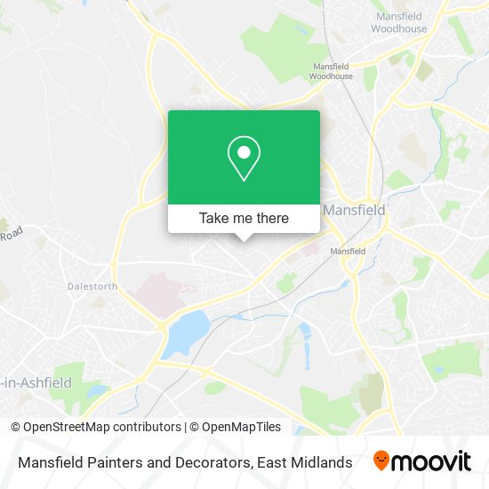 Mansfield Painters and Decorators map