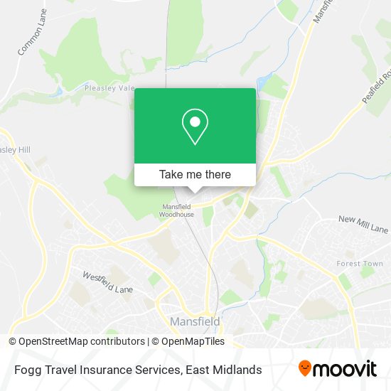 Fogg Travel Insurance Services map