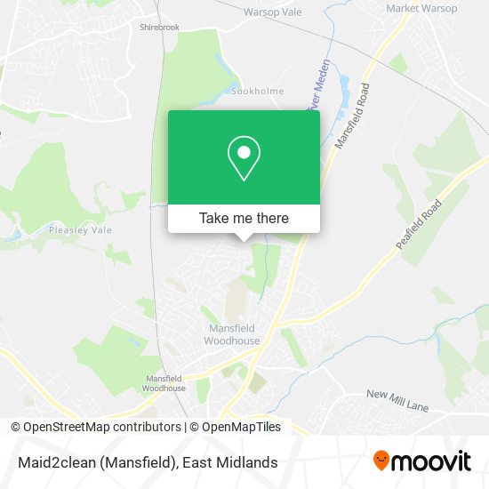 Maid2clean (Mansfield) map