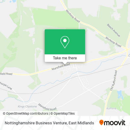 Nottinghamshire Business Venture map