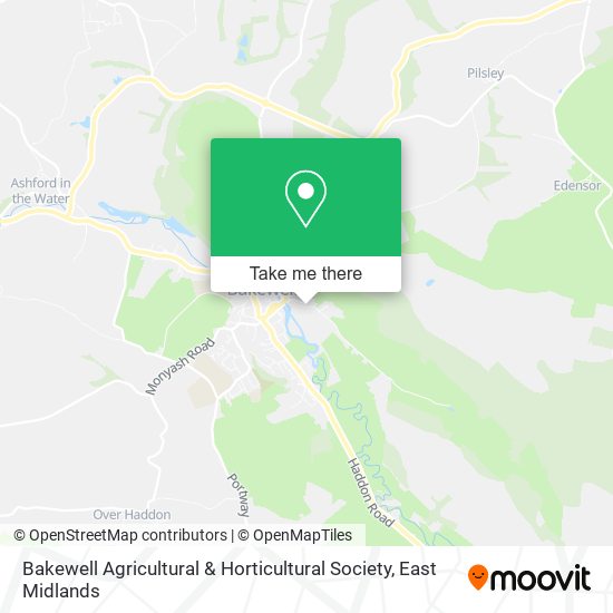 Bakewell Agricultural & Horticultural Society map