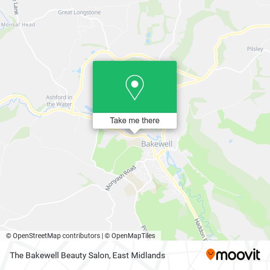 The Bakewell Beauty Salon map