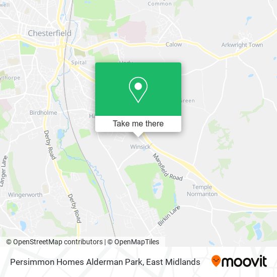 Persimmon Homes Alderman Park map