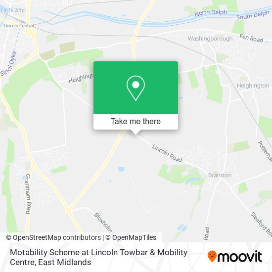 Motability Scheme at Lincoln Towbar & Mobility Centre map