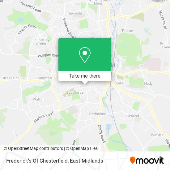 Frederick's Of Chesterfield map