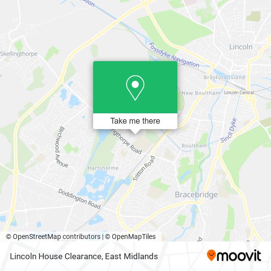 Lincoln House Clearance map