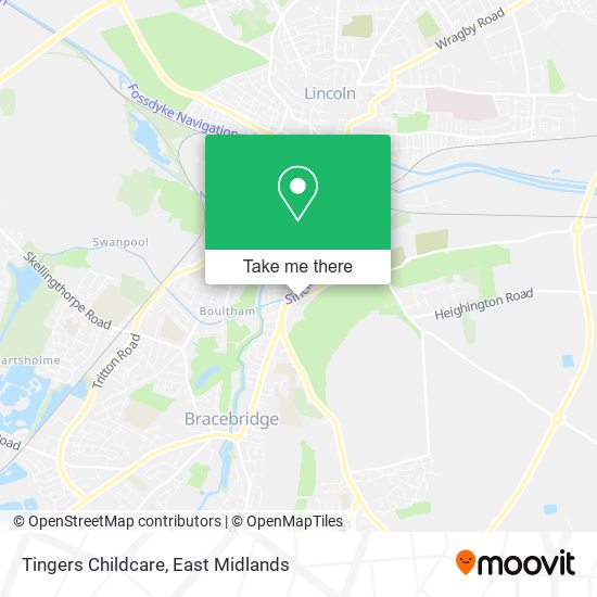 Tingers Childcare map