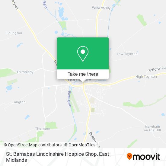 St. Barnabas Lincolnshire Hospice Shop map