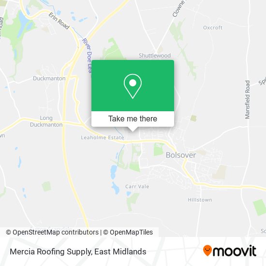 Mercia Roofing Supply map